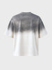 Men's Off White Oversized Fit Graphic Printed Casual T-Shirt