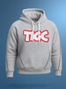 Men's Grey Relaxed Fit Embroided Casual Sweatshirt