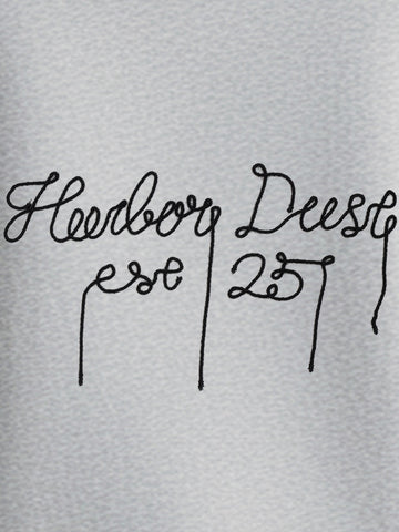 Men's Grey Relaxed Fit Embroided Casual Sweatshirt