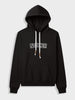 Men's Black Relaxed Fit Embroided Casual Sweatshirt