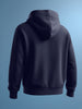 Men's Blue Relaxed Fit Embroided Casual Sweatshirt