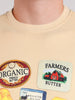 Men's Beige Relaxed Fit Printed Casual T-Shirt