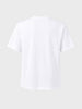 Men's White Relaxed Fit Printed Casual T-Shirt