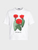 Men's White Relaxed Fit Printed Casual T-Shirt