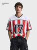 Men's White Oversized Fit Graphic Printed Casual T-Shirt