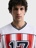 Men's White Oversized Fit Graphic Printed Casual T-Shirt
