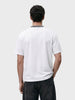 Men's White Relaxed Fit Embroidered Casual T-Shirt