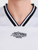 Men's White Relaxed Fit Embroidered Casual T-Shirt