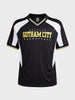 Men's Black Oversized Fit Graphic Printed Casual T-Shirt
