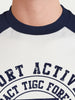 Men's White Relaxed Fit Graphic Printed Casual T-Shirt
