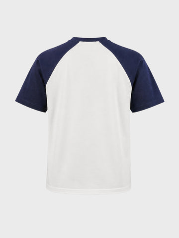 Men's White Relaxed Fit Graphic Printed Casual T-Shirt