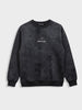 Men's Black Relaxed Fit Printed Casual Sweatshirt