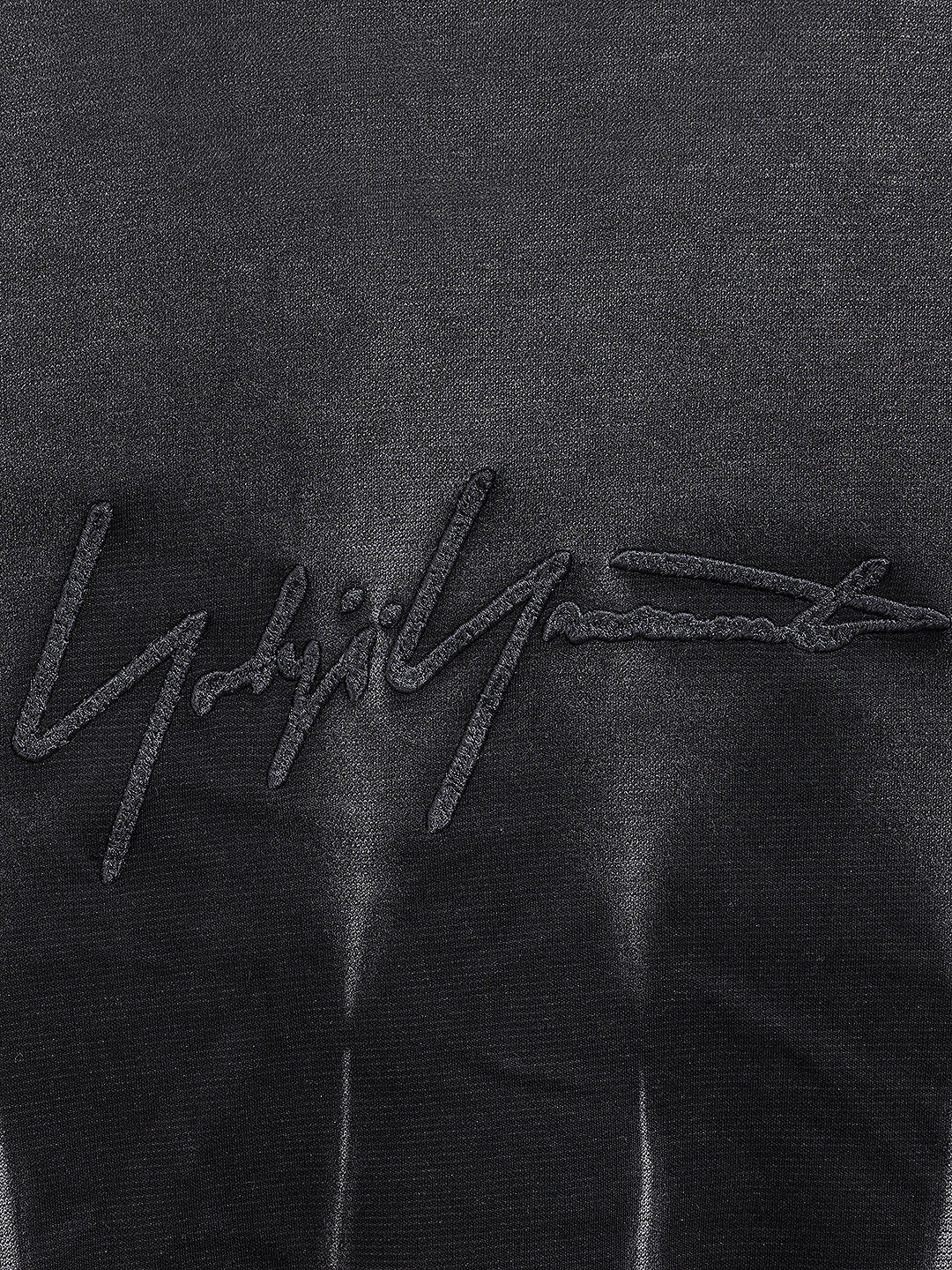 Men's Black Relaxed Fit Embroided Casual Sweatshirt