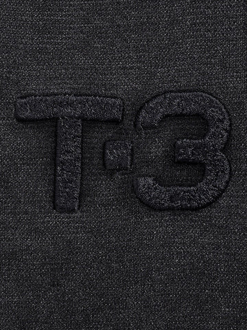 Men's Black Relaxed Fit Embroided Casual Sweatshirt