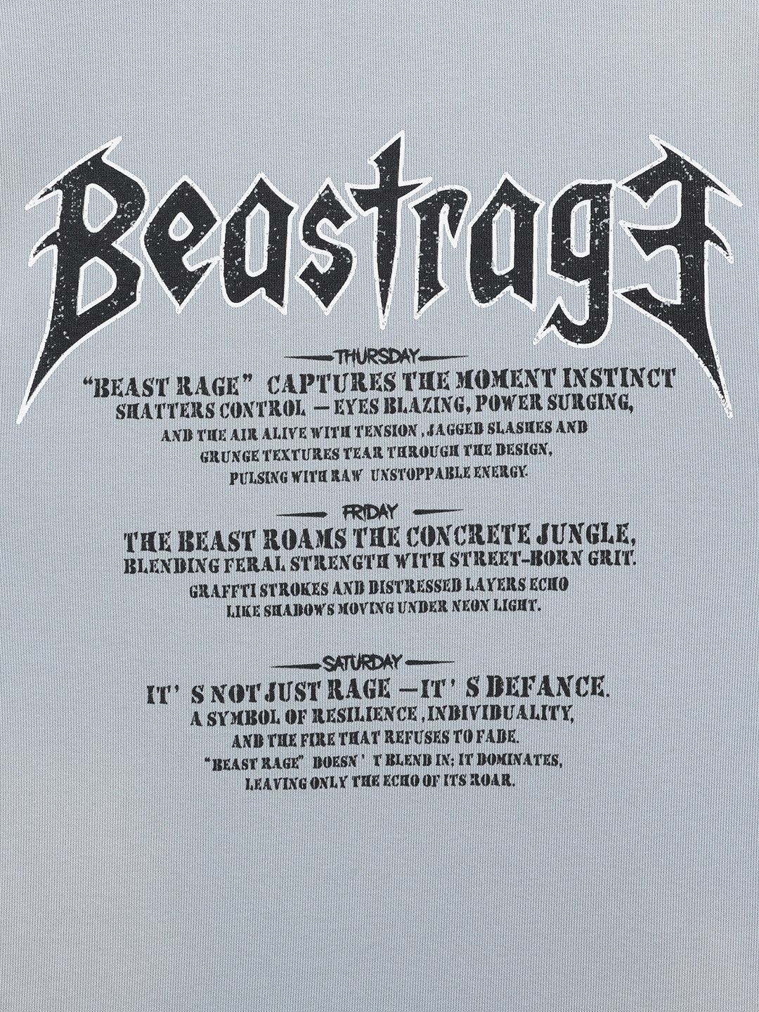 Men's Blue Relaxed Fit Graphic Printed Casual Sweatshirt