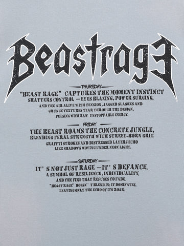 Men's Blue Relaxed Fit Graphic Printed Casual Sweatshirt