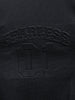 Men's Black Relaxed Fit Embroided Casual Sweatshirt