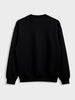 Men's Black Relaxed Fit Embroided Casual Sweatshirt