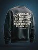 Men's Grey Relaxed Fit Graphic Printed Casual Sweatshirt