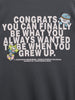 Men's Grey Relaxed Fit Graphic Printed Casual Sweatshirt