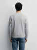 Men's Grey Relaxed Fit Embroided Casual Sweatshirt