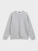 Men's Grey Relaxed Fit Embroided Casual Sweatshirt