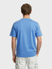 Men's Blue Relaxed Fit Graphic Printed Casual T-Shirt