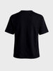 Men's Black Relaxed Fit Embroidered Casual T-Shirt
