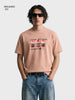 Men's Cream Relaxed Fit Solid Casual T-Shirt
