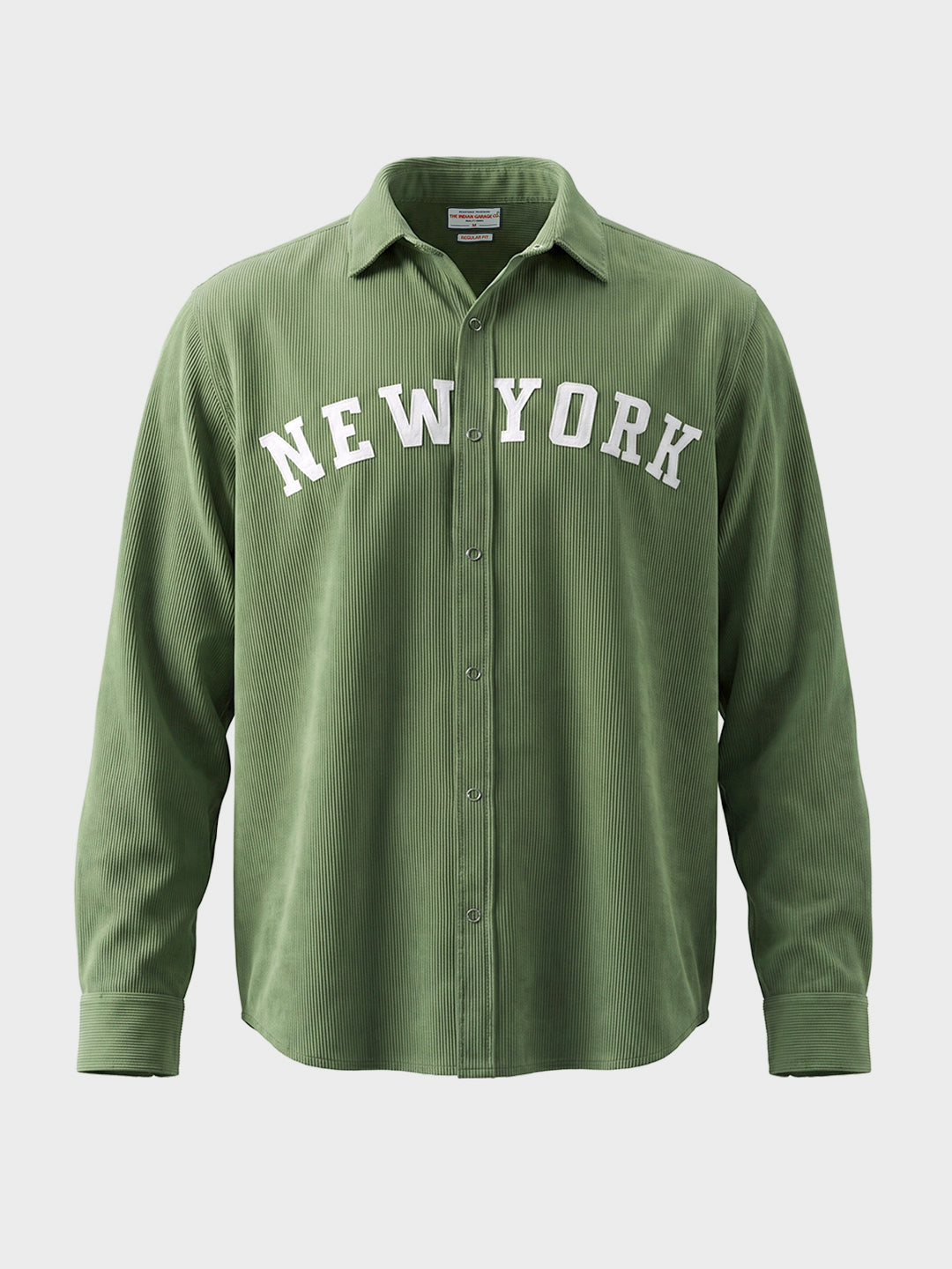 Men's Green Regular Fit Solid Casual Shirt