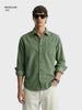 Men's Green Regular Fit Solid Casual Shirt