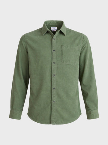 Men's Green Regular Fit Solid Casual Shirt
