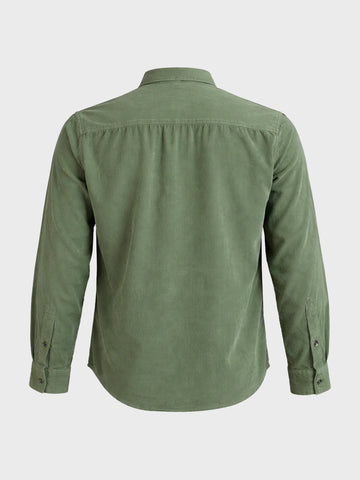 Men's Green Regular Fit Solid Casual Shirt