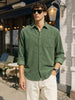 Men's Green Regular Fit Solid Casual Shirt