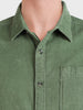 Men's Green Regular Fit Solid Casual Shirt