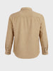 Men's Khaki Regular Fit Solid Casual Shirt