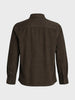 Men's Brown Regular Fit Solid Casual Shirt