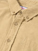Men's Khaki Regular Fit Solid Casual Shirt