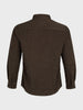 Men's Brown Regular Fit Solid Casual Shirt