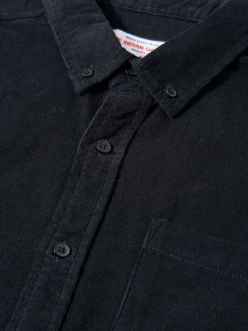 Men's Black Regular Fit Solid Casual Shirt