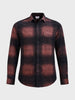 Men's Brown Slim Fit Checked Casual Shirt