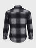 Men's Grey Slim Fit Checked Casual Shirt