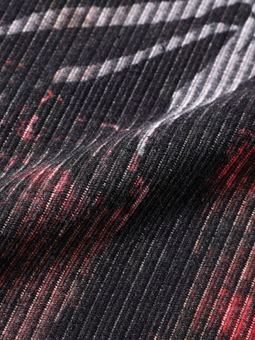 Men's Black Regular Fit Printed Casual Shirt