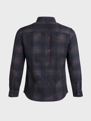 Men's Black Regular Fit Printed Casual Shirt