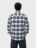 Men's Navy Blue Regular Fit Checkered Casual Shirt
