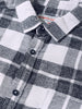Men's Navy Blue Regular Fit Checkered Casual Shirt