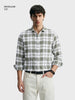 Men's Green Regular Fit Checkered Casual Shirt