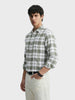 Men's Green Regular Fit Checkered Casual Shirt
