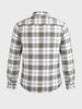 Men's Green Regular Fit Checkered Casual Shirt