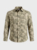 Men's Olive Regular Fit Printed Casual Shirt